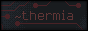 PCB lines lighting up showing the text tilde thermia